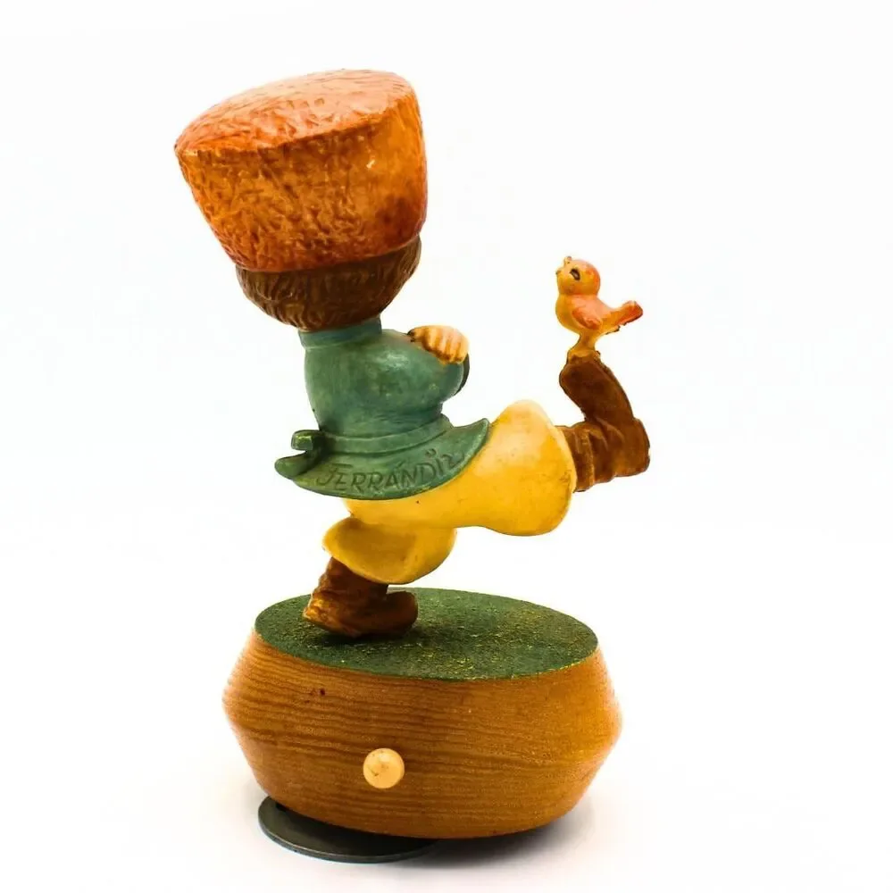 Vintage ANRI Wood Music Box Russian Cossack Boy Juan Ferrandiz Made in Italy